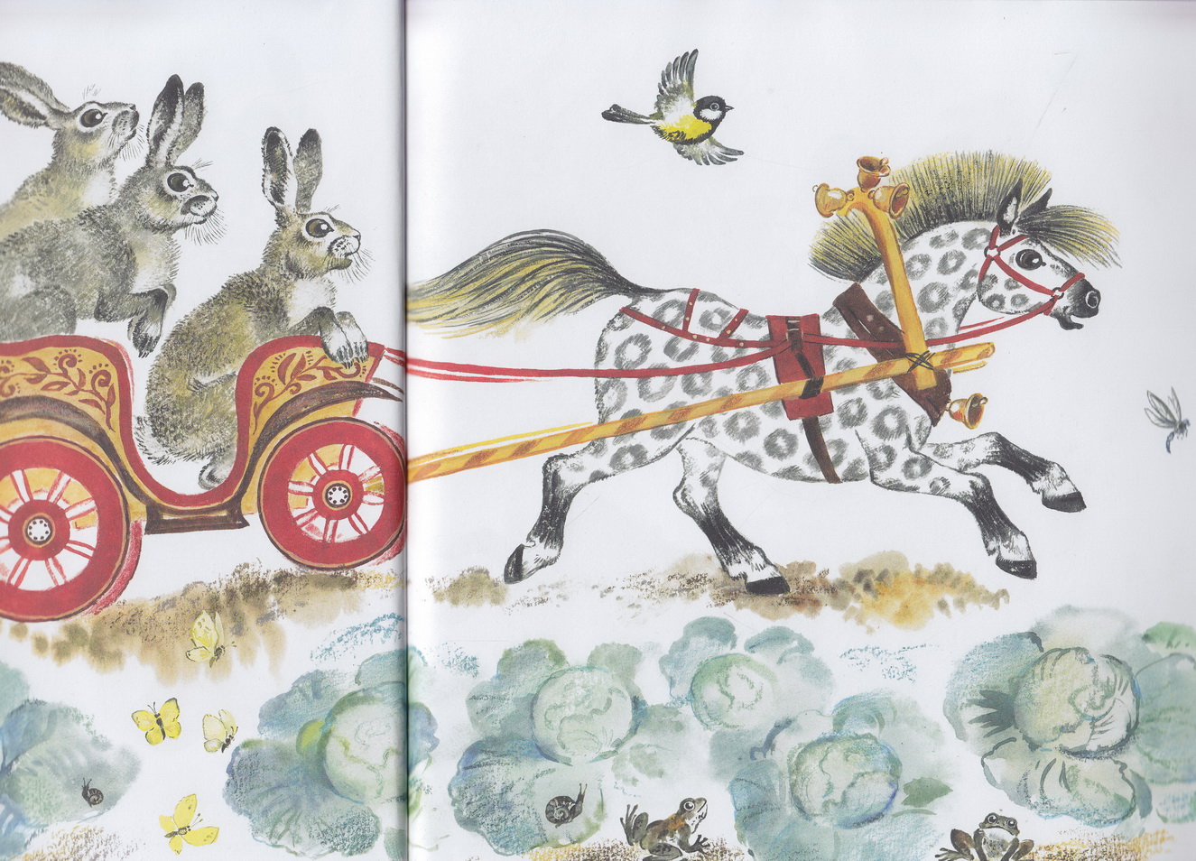 Нажмите для увеличения. Чарушин, Е. И. Как лошадка зверей катала. Фото книги из фонда библиотеки 
